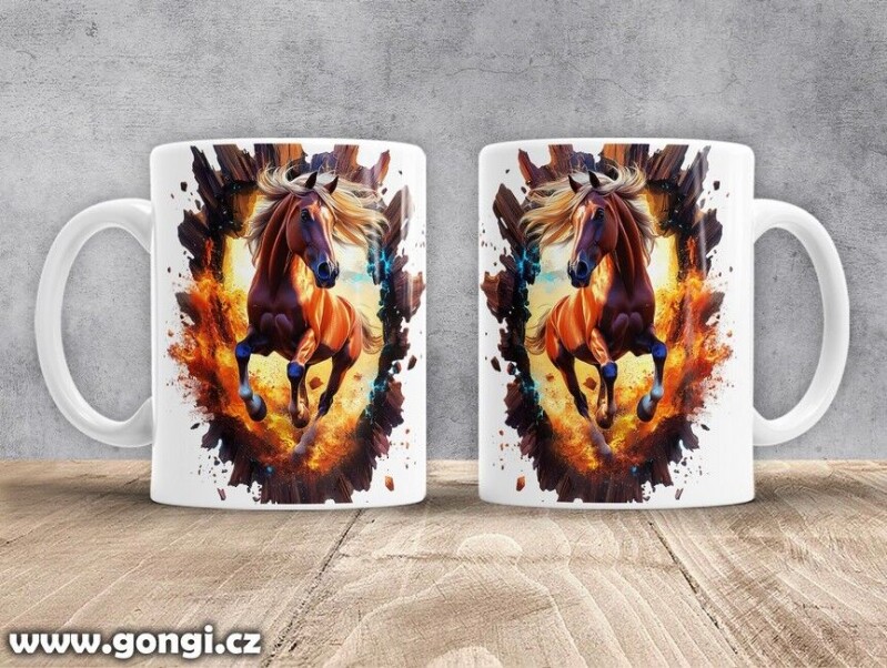 Hrnek - 0388 - Kůň v běhu 08